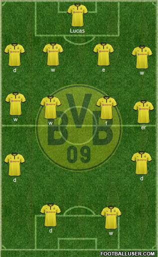 Borussia Dortmund Formation 2013