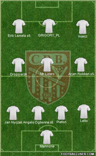 Chabab Riadhi Belouizdad football formation