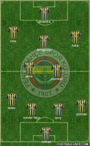 Fenerbahçe SK Formation 2013