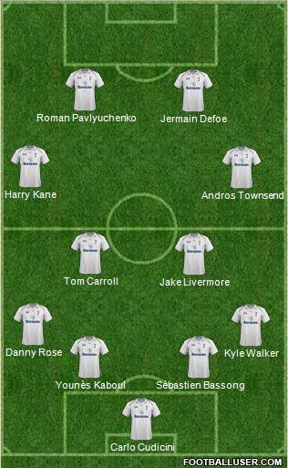 Tottenham Hotspur Formation 2013