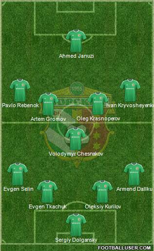 Vorskla Poltava football formation