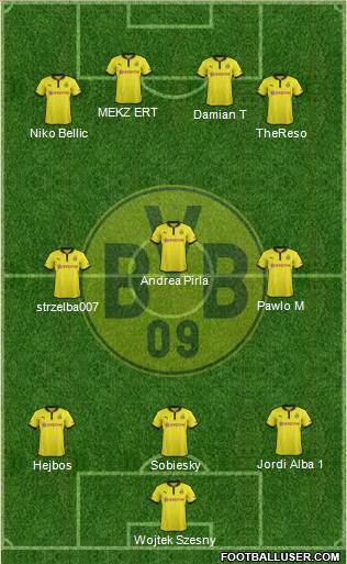 Borussia Dortmund Formation 2013