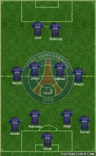 Paris Saint-Germain Formation 2013