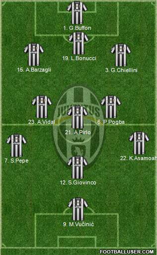 Juventus Formation 2013