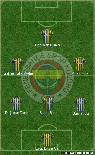 Fenerbahçe SK Formation 2013