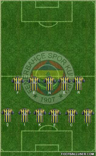 Fenerbahçe SK Formation 2013