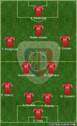Piast Gliwice Formation 2013