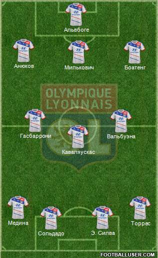 Olympique Lyonnais Formation 2013