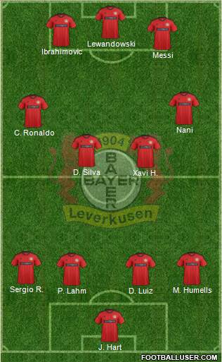Bayer 04 Leverkusen Formation 2013
