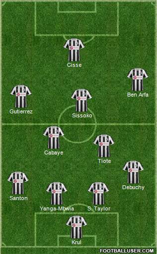 Newcastle United Formation 2013