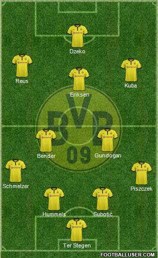Borussia Dortmund Formation 2013