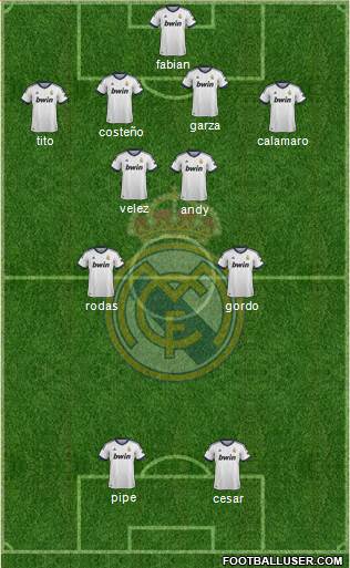 Real Madrid C.F. Formation 2013