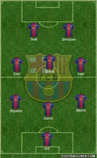 F.C. Barcelona Formation 2013