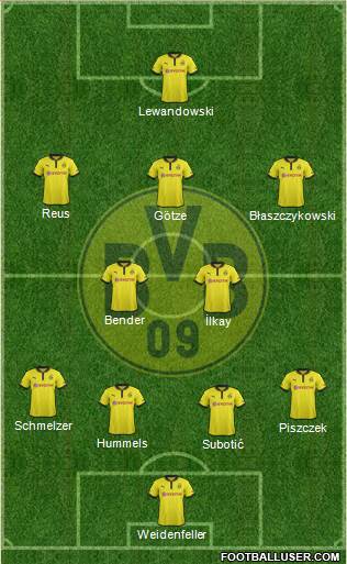 Borussia Dortmund Formation 2013