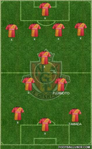 Nagoya Grampus football formation