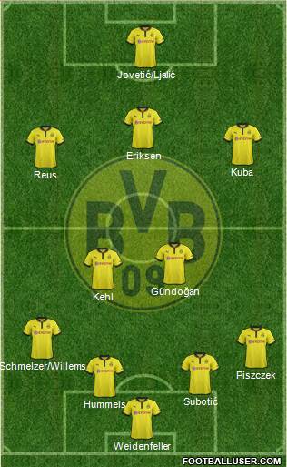 Borussia Dortmund Formation 2013
