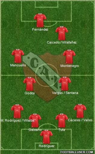 Independiente Formation 2013
