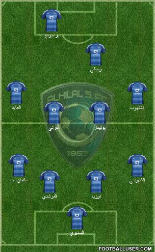 Al-Hilal (KSA) Formation 2013