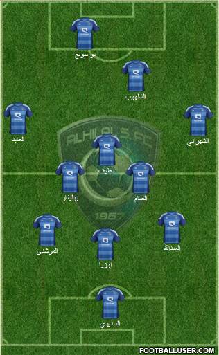 Al-Hilal (KSA) Formation 2013
