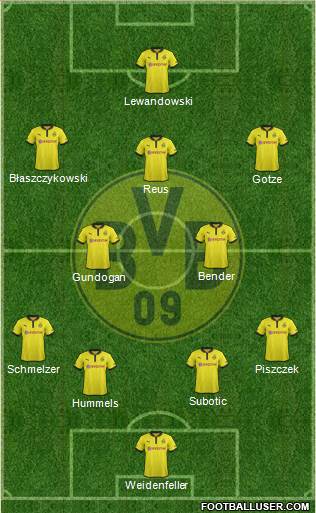 Borussia Dortmund Formation 2013