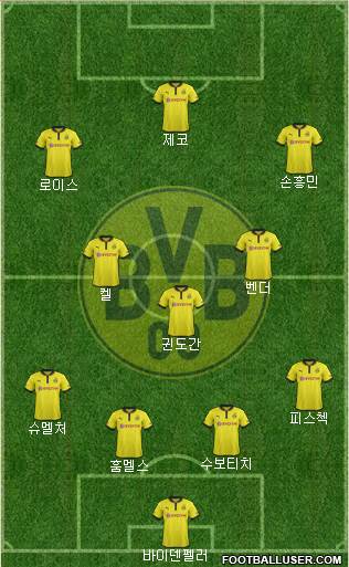 Borussia Dortmund Formation 2013