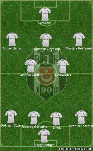 Besiktas JK Formation 2013