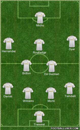 Swansea City Formation 2013