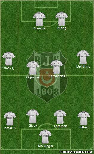 Besiktas JK Formation 2013
