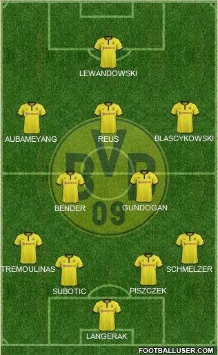 Borussia Dortmund Formation 2013