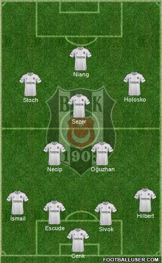 Besiktas JK Formation 2013