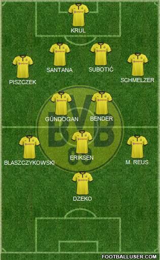 Borussia Dortmund Formation 2013
