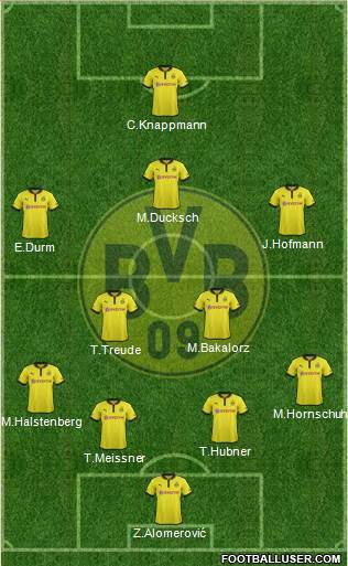 Borussia Dortmund Formation 2013