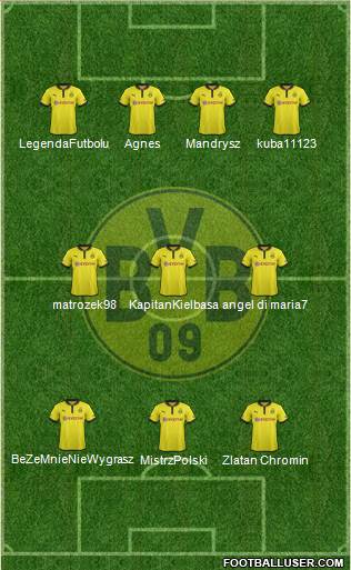 Borussia Dortmund Formation 2013