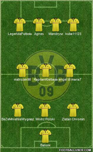 Borussia Dortmund Formation 2013