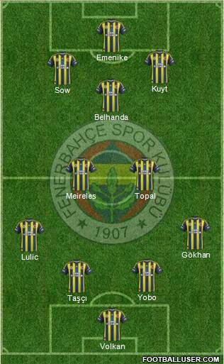 Fenerbahçe SK Formation 2013