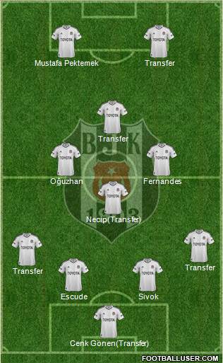 Besiktas JK Formation 2013