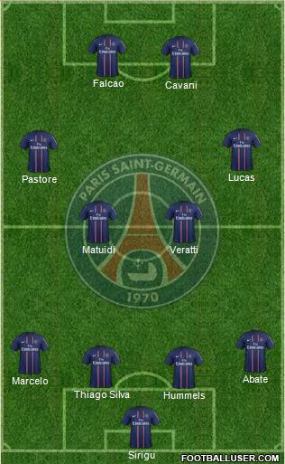 Paris Saint-Germain Formation 2013