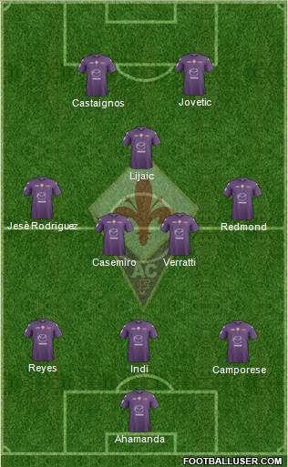 Fiorentina Formation 2013