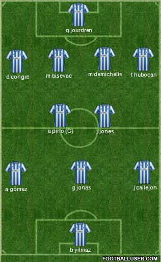Brighton and Hove Albion Formation 2013