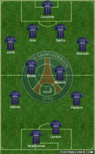 Paris Saint-Germain Formation 2013