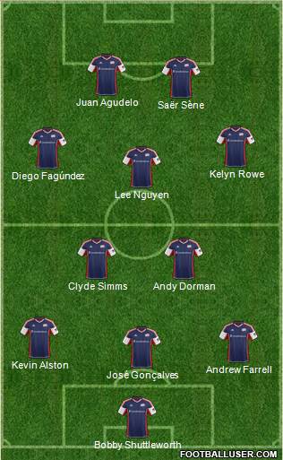 New England Revolution Formation 2013
