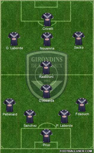 FC Girondins de Bordeaux Formation 2013