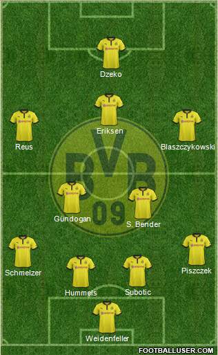 Borussia Dortmund Formation 2013