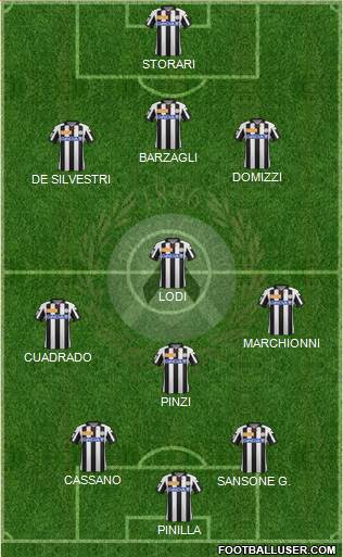 Udinese Formation 2013