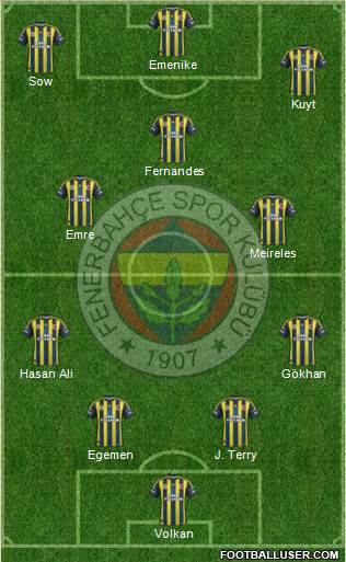 Fenerbahçe SK Formation 2013