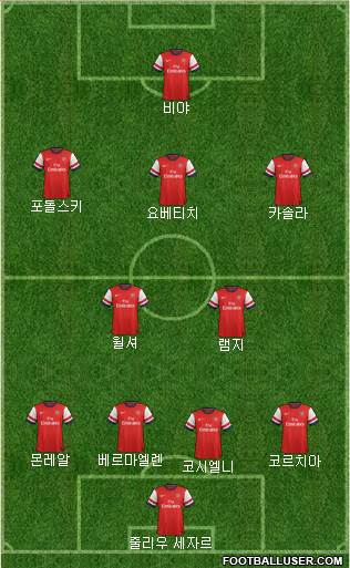 Arsenal Formation 2013