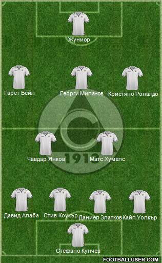 Slavia (Sofia) football formation