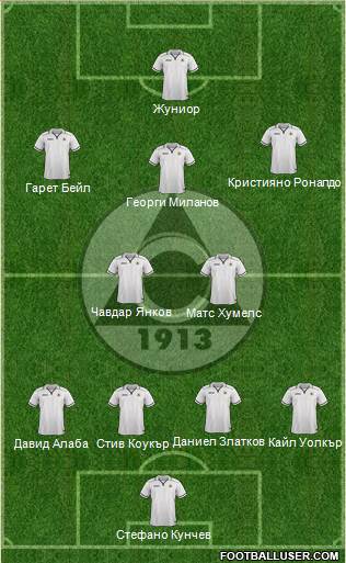 Slavia (Sofia) football formation