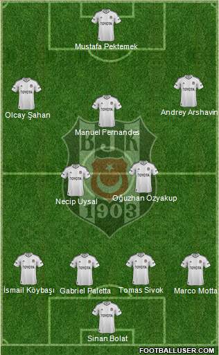 Besiktas JK Formation 2013