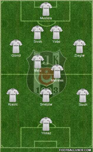 Besiktas JK Formation 2013